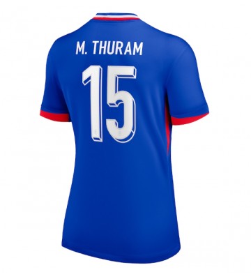 Francia Marcus Thuram #15 Primera Equipación Mujer Eurocopa 2024 Manga Corta